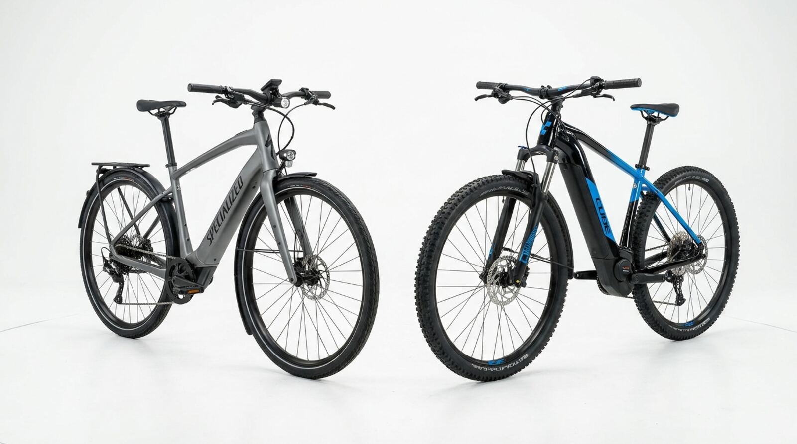 Specialized Turbo Vado 4.0 vs Cube Reaction Hybrid Pro — primerjava
